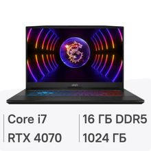 Изображение товара Игровой ноутбук MSI Pulse 17 B13VGK-813XRU 17.3 IPS GTX 4070 i7 16GB SSD