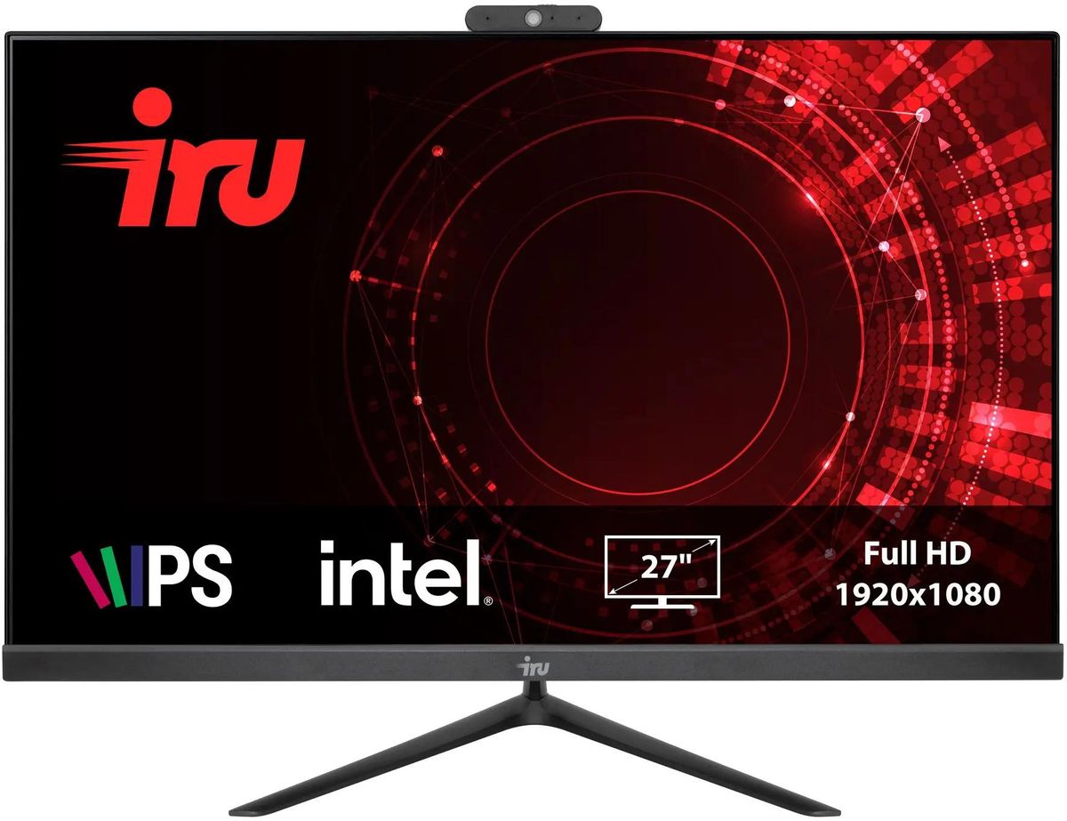 Моноблок iRU Office 27IH5P, 27, Intel Core i5 11400, 16ГБ, 256ГБ SSD, Intel  UHD Graphics 730, Free DOS, черный [1865967] – купить в Ситилинк | 1865967
