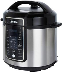 Мультиварка Midea MPC-6037, нержавеющая сталь/черный