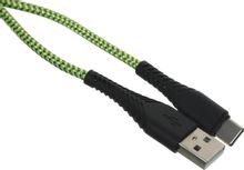 Изображение товара Кабель BORASCO USB Type-C - USB 1м, оплетка, 3.25A, зеленый