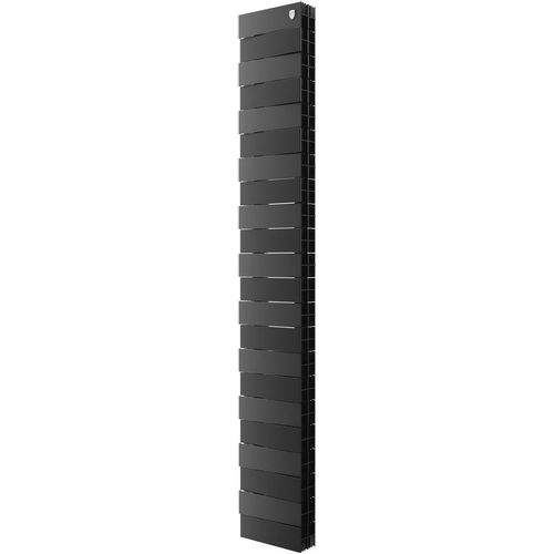 Радиатор биметаллический ROYAL THERMO Pianoforte Tower 200 /Noir Sable, 22 секций, боковое подключение, черный