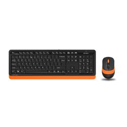 Комплект (клавиатура+мышь) A4TECH Fstyler FG1010, черный и оранжевый