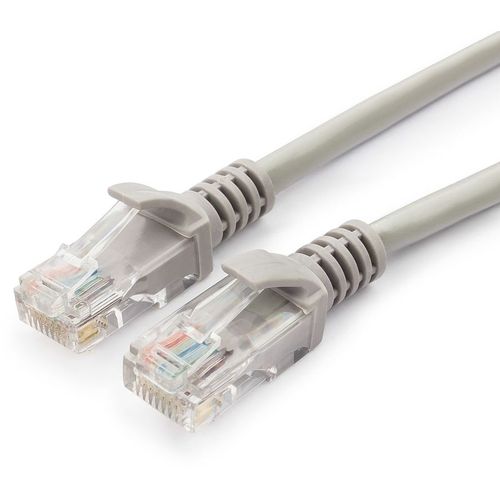 Патч-корд PREMIER PP10-5M литой (molded), UTP, кат.5E, 5м, 4 пары, 26AWG, 0.02мм, медь, многожильный, серый