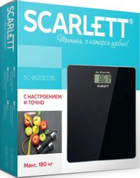 Напольные весы Scarlett SC-BS33E036, цвет: черный