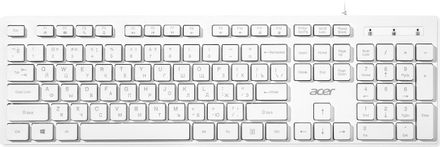Клавиатура Acer OKW503, проводная, USB, мембранная, белый [zl.kbd11.00q]