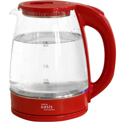 Чайник электрический OASIS K-8GR, 1.8л, стекло/пластик