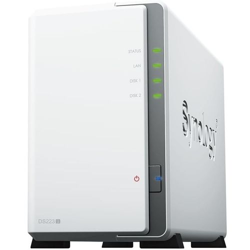 Сетевое хранилище NAS SYNOLOGY DS223J, 2-bay, настольный, RTD1619B