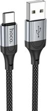 Изображение товара Кабель Hoco X102 Fresh Type-C USB-C мужской - USB мужской 1 м в оплетке Черный