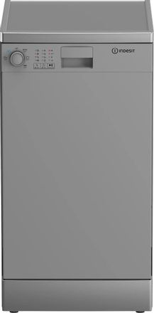 Посудомоечная машина Indesit DFS 2A59 S,  узкая, напольная, 44.8см, загрузка 9 комплектов, серебристая [869894100090]