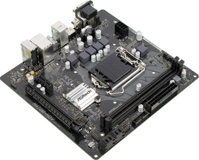 Материнская плата ASRock H470M-HDV, LGA 1200, Intel H470, mATX, Ret ...