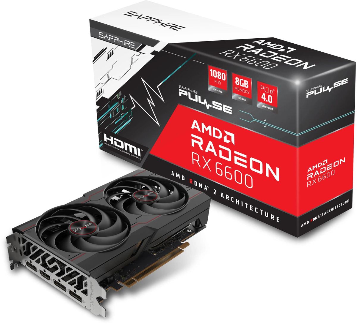 Sapphire AMD Radeon RX 6600 本体 Видеокарта Sapphire AMD Radeon RX 6600 11310-01-20G RX 6600