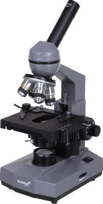 Микроскоп LEVENHUK 320 Base, световой/оптический/биологический, 40-1000x, на 4 объектива, серый/черный [73811]
