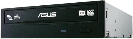 Оптический привод DVD-RW ASUS DRW-24F1MT/BLK/B/AS, внутренний, SATA, черный,  OEM