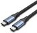 Изображение товара Кабель питания VENTION TAVHF,  USB Type-C (m) (прямой) -  USB Type-C (m) (прямой),  1м,  блистер,  черный