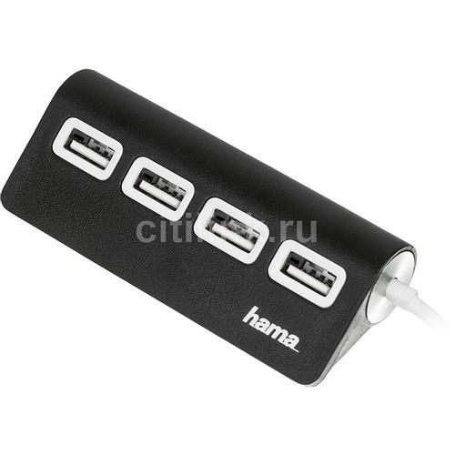 Хаб (разветвитель) Buro BU-HUB4-0.5-U2.0-Сross, белый BURO