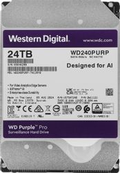 Изображение товара Жесткий диск WD Purple Pro WD240PURP 24 ТБ для видеонаблюдения SATA III