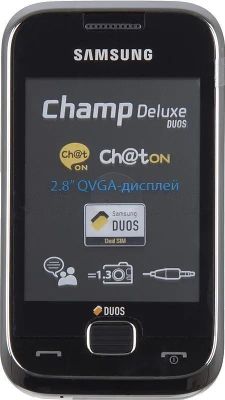 Сотовый телефон Samsung Champ Deluxe Duos GT-C3312,  серебристый металлик