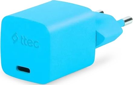 Сетевое зарядное устройство TTEC 2SCG20CNM, USB-C, USB-C, 20Вт, голубой