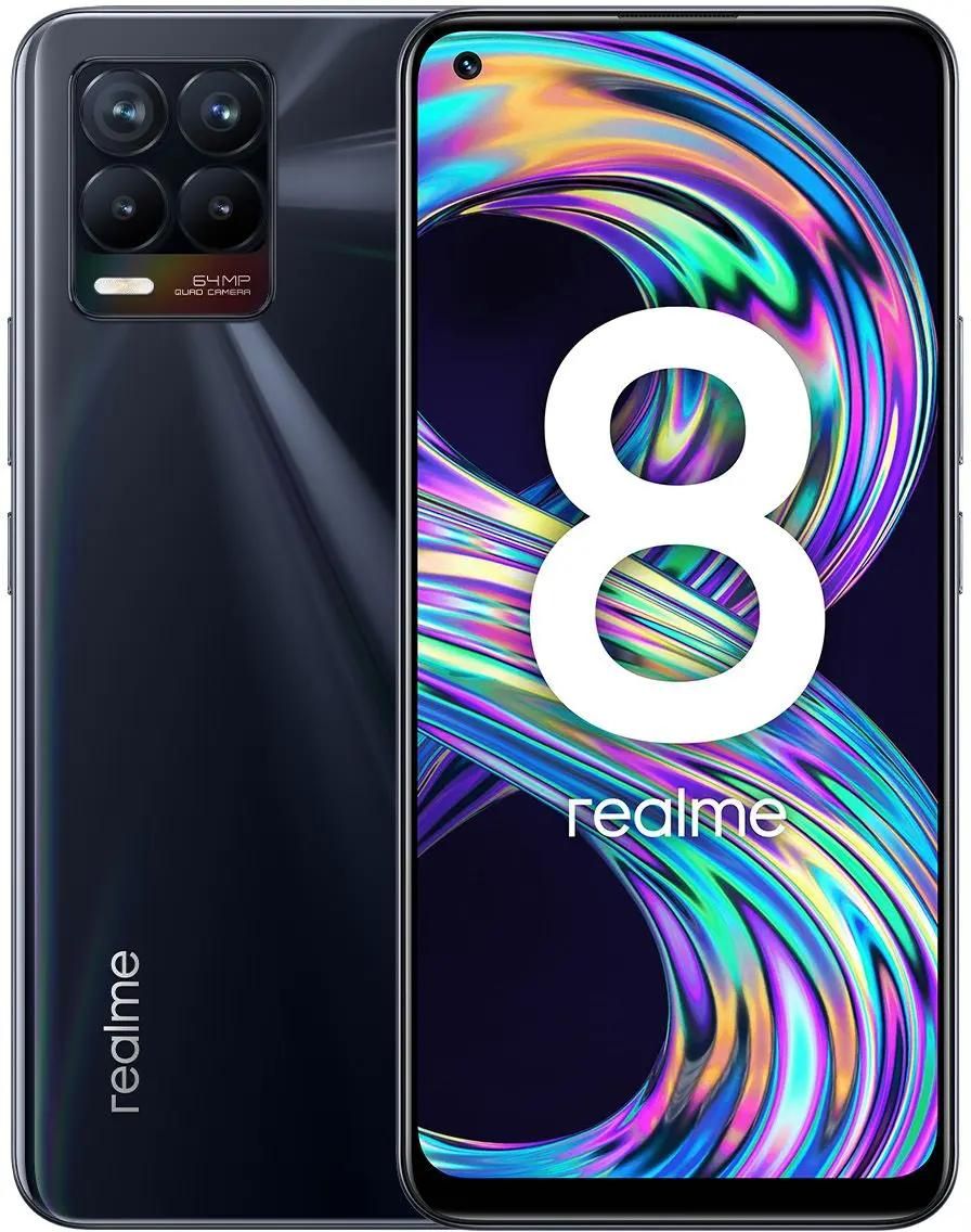 Характеристики Смартфон REALME 8 6/128Gb, черный (1517181) смотреть в  СИТИЛИНК