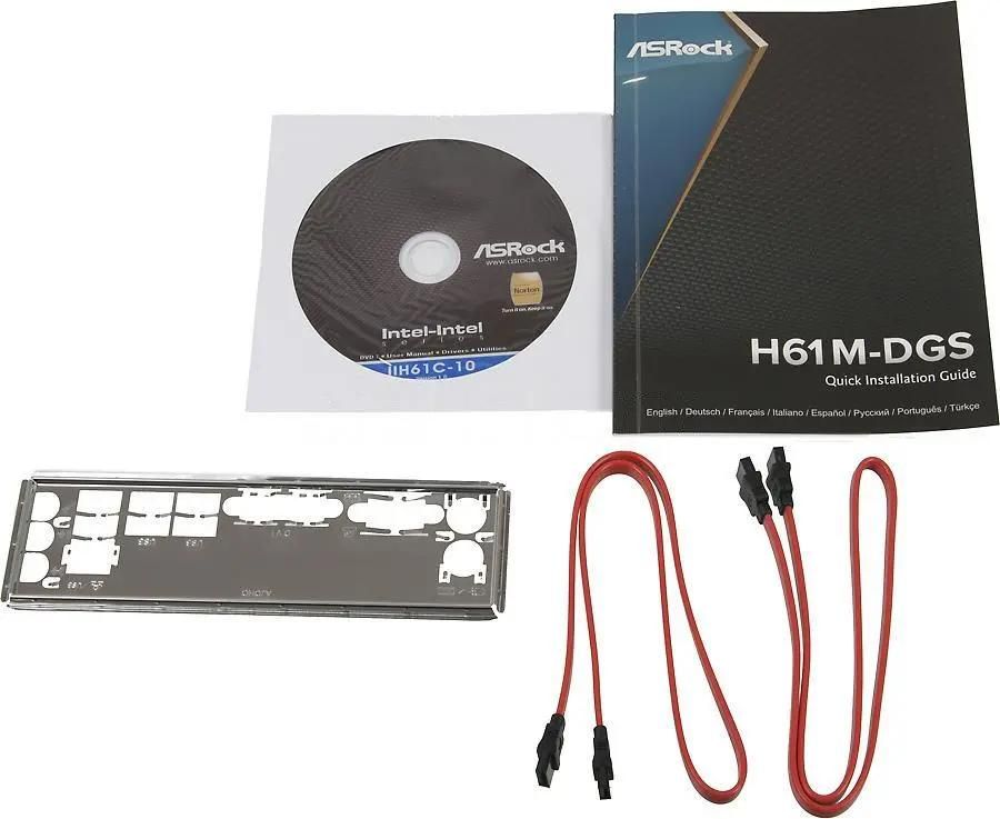 ASRock H61M DGS LGA 1155 Intel H61 B3 mATX BULK 713773