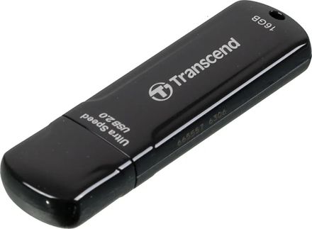 Флешка USB Transcend Jetflash 600 16ГБ, USB2.0, черный [ts16gjf600]