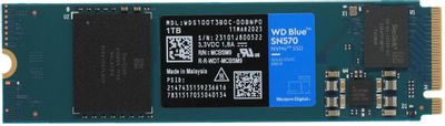 SSD накопитель WD Blue SN570 WDS100T3B0C 1ТБ, M.2 2280, PCIe 3.0 x4,  NVMe,  M.2