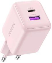 Изображение товара Устройство зарядное UGREEN X516, USB-A USB-C 30Вт розовое, быстрая зарядка