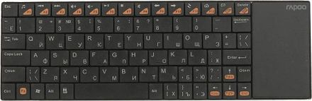 Клавиатура Rapoo E2700 Smart TV,  USB, Радиоканал, черный + белый [11286]