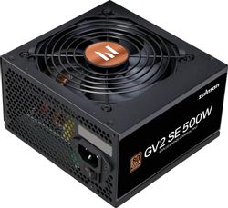 Изображение товара Блок питания Zalman ZM500-GV2SE, 500Вт, 80 PLUS BRONZE, 120мм, черный, retail Изображение товара Блок питания Zalman ZM500-GV2SE, 500Вт, 80 PLUS BRONZE, 120мм, черный, retail