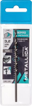 Сверло METALLICA 191161, по металлу, 3.2мм, цилиндрический, 1шт