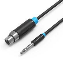 Изображение товара Кабель аудио VENTION Jack 6.3 (m) - XLR (f), 1.5м черный