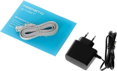 Wi-Fi роутер KEENETIC Start, Wi-Fi 4, N300, 2.4ГГц, 3 LAN, белый [kn ...