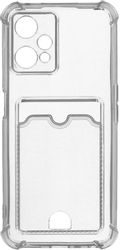 Чехол (клип-кейс) ZIBELINO Silicone Card Holder, для Realme 9, прозрачный