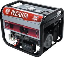 Изображение товара Бензиновый генератор Ресанта БГ 4000 Э 3.3 кВт 220 В с АКБ
