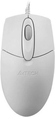 Мышь A4TECH OP-720, оптическая, проводная, USB, белый и серый [op-720 usb (white)]