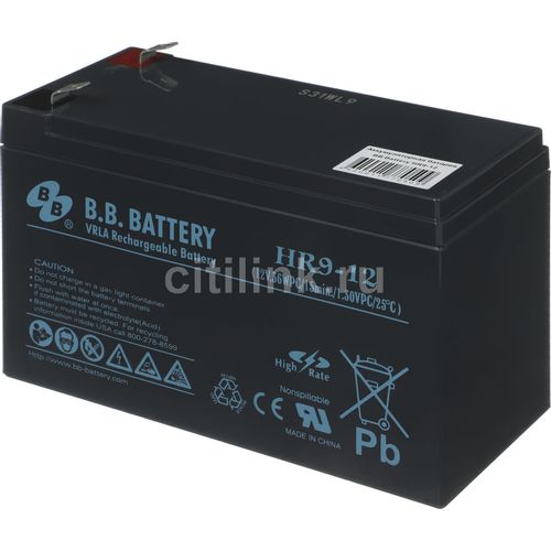 Аккумуляторная батарея BB HR 9-12 для ИБП, 12В, 9Ач