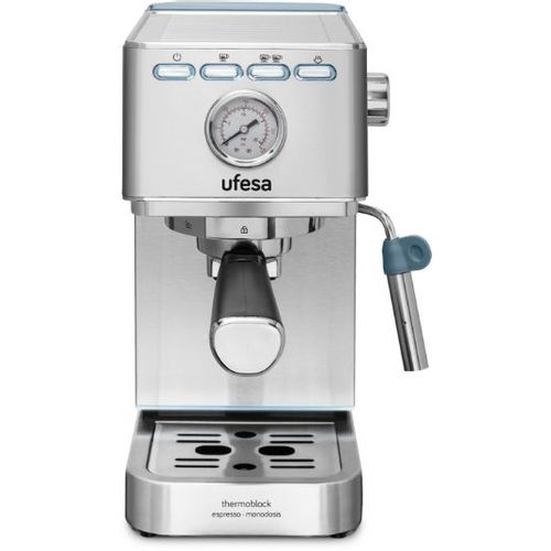 Кофеварка UFESA CE8030 Milazzo, рожковая, серебристый /черный