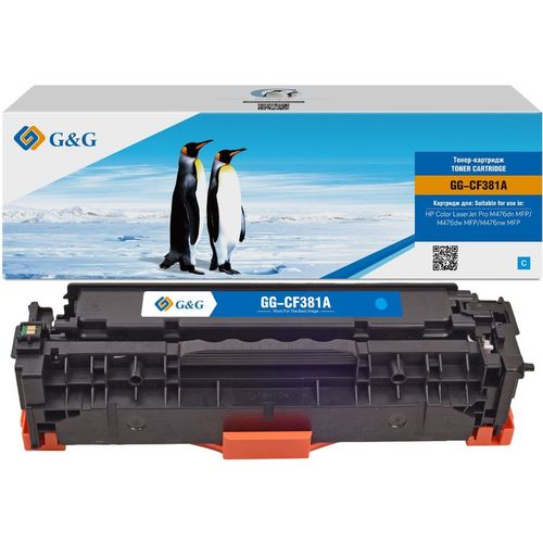Картридж G&G GG-CF381A, голубой / GG-CF381A