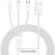 Изображение товара Кабель BASEUS CAMLTYS-02,  Lightning (m)/USB Type-C (m)/micro USB (m) -  USB-A,  1.5м,  3.5A,  белый