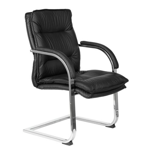 Кресло Бюрократ T-9927Sl-Low-V, кожа, до 120кг, черный