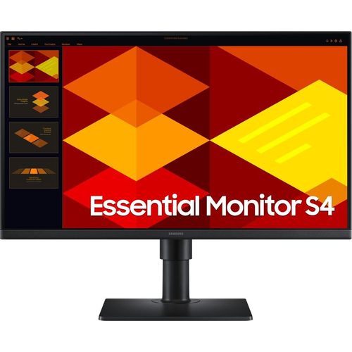 24" Монитор Samsung Essential S4 S24D400GAIXCI, 1920x1080, IPS, 100Гц, 2хHDMI, 1хDP, черный [ls24d400gaixci]