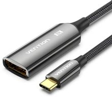 Изображение товара Кабель-переходник USB Type-C DisplayPort 1.4 VENTION CRGBC 0.25м черный