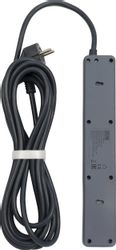 Сетевой фильтр POWERCOM SP-01 USB2A1CW 3,0М, 3.0м, белый/серый