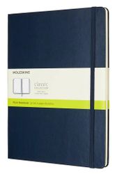 Блокнот Moleskine Classic, 192стр, без разлиновки, твердая обложка, синий