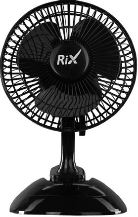 Вентилятор настольный Rix RDF-1500WB,  черный [rdf-1500wb black]