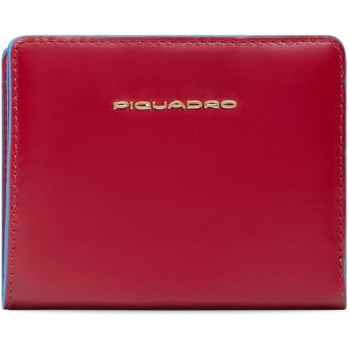 Кошелек женский Piquadro Blue Square, кожа натуральная, красный [pd6660b2r/r]