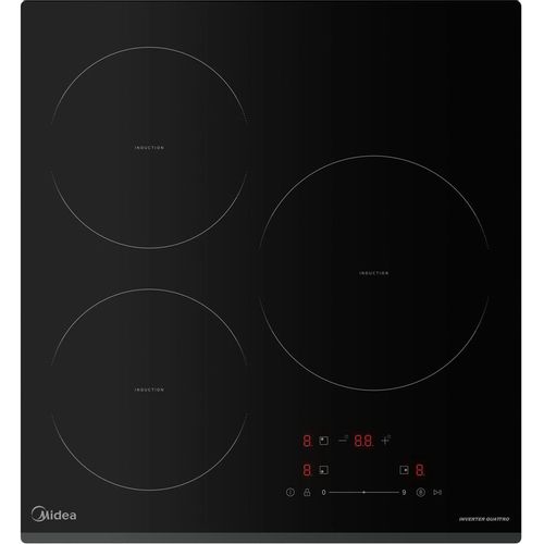 Индукционная варочная поверхность Midea MIH43103F, конфорок: 3 шт., стеклокерамика, независимая, черный