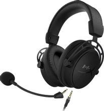 Гарнитура игровая HYPERX Cloud Alpha S Blackout (HX-HSCAS-BK),  проводные, черный