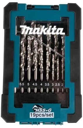Набор сверл Makita D-78352, по металлу, цилиндрический, 19шт