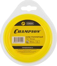 Изображение товара Леска для садовых триммеров CHAMPION C5024,  2мм, 15м
